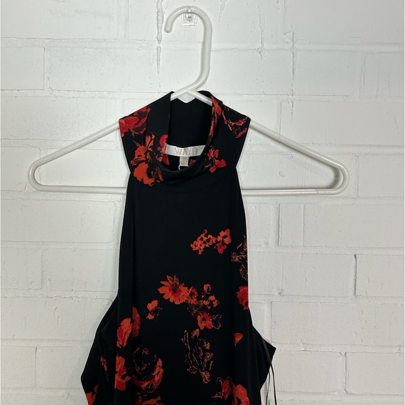 NWT WAYF Off the Shoulder High Neck Floral Dress - Picture 3 of 7